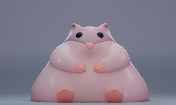 Bringing Digital Charm to Life: Printing Your Own Cute Fat Hamster