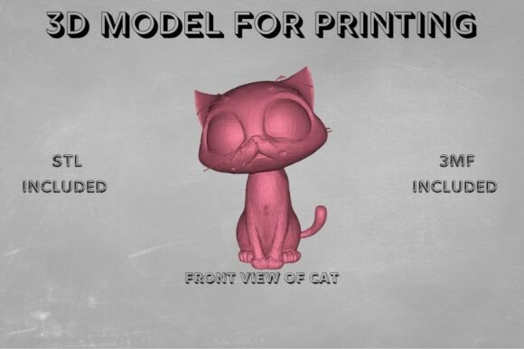 Chibi Cat Figure: A 3D Printable Companion for Creativity