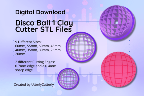 Clay Cutter STL Disco Ball: Party E Essentials