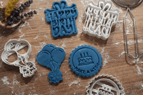 Happy Birthday Cookie Cutter Set: A 3D Printed Toolkit for Celebration