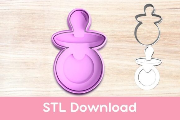 Pacifier Cookie Cutter and Stamp STL: From Idea to Treat