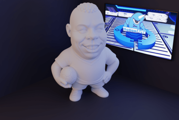 Ronaldo Fenômeno: A 3D-Printed Tribute to Football's Icon