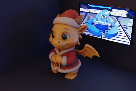 Santa's Dragon: A Holiday Fantasy Made Real for 3D Printers