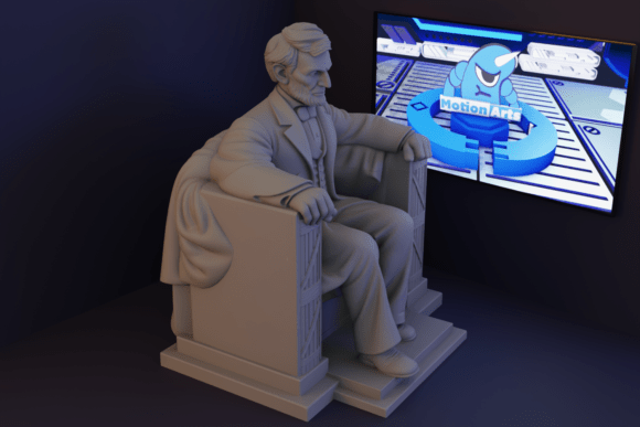 Seated Abraham Lincoln Statue: A 3D Printable Tribute