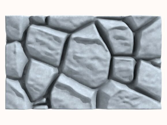 Stone Wall 199: A Versatile 3D Asset for Creative Projects