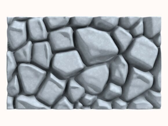 Stone Wall 206: A Premium 3D Asset