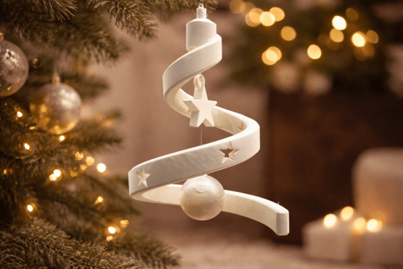 The 3D Christmas Spiral: A Modern Holiday Decoration