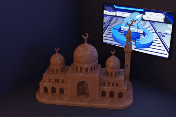 The Sheikh Zayed Mosque: A Majestic Icon in a Minimalist 3D Model