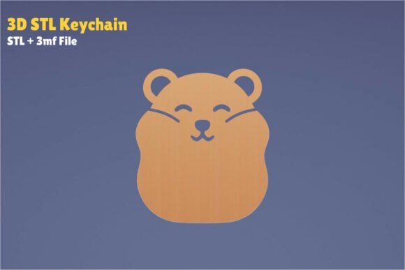 The Simple Hamster Keychain: A Perfectly Printed Accessory