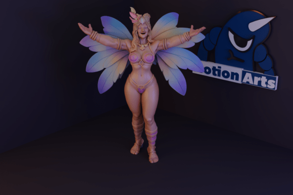 The Woman in Carnival Costume: A 3D Sculpture for Realistic Artistic Expression
