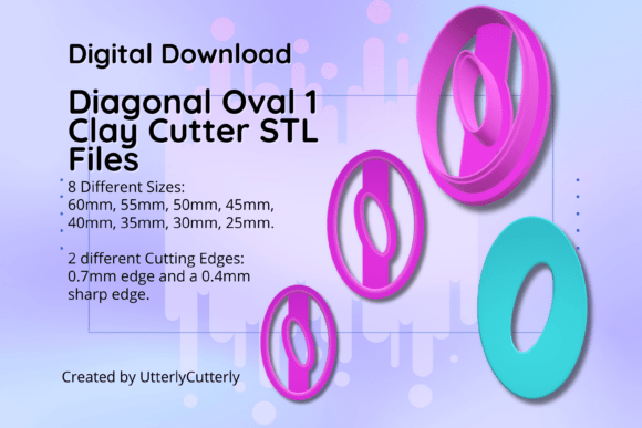 Unlock Creativity with Our Organic Oval Clay Cutter STL