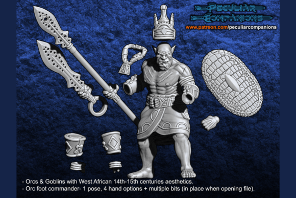 West African Orcs Goblins: A Commanding Figure